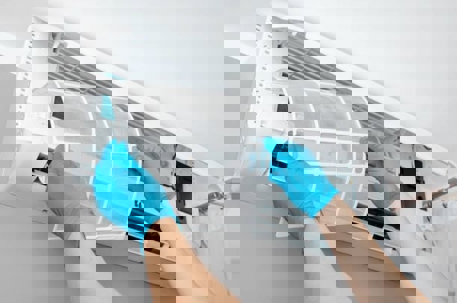 changing the filter in AC unit