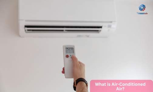 Remote control pointing towards an AC unit.