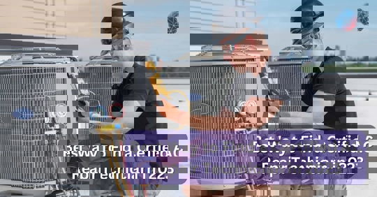 technician checking the system