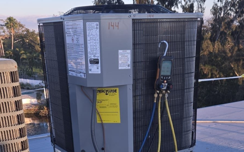 outdorr unit of central AC