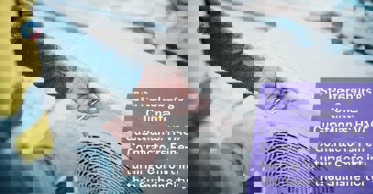 A technician repairing an HVAC unit