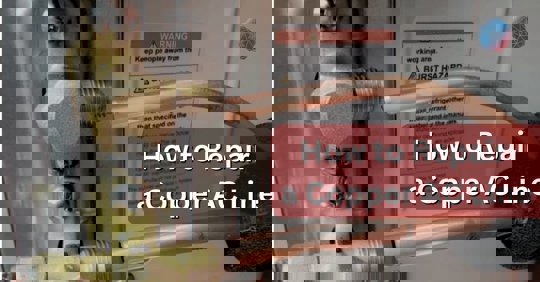 how to repair a copper AC line