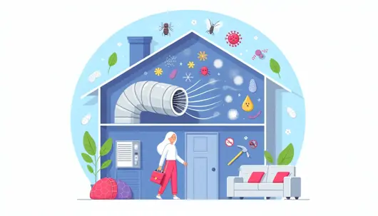 illustration of an air duct