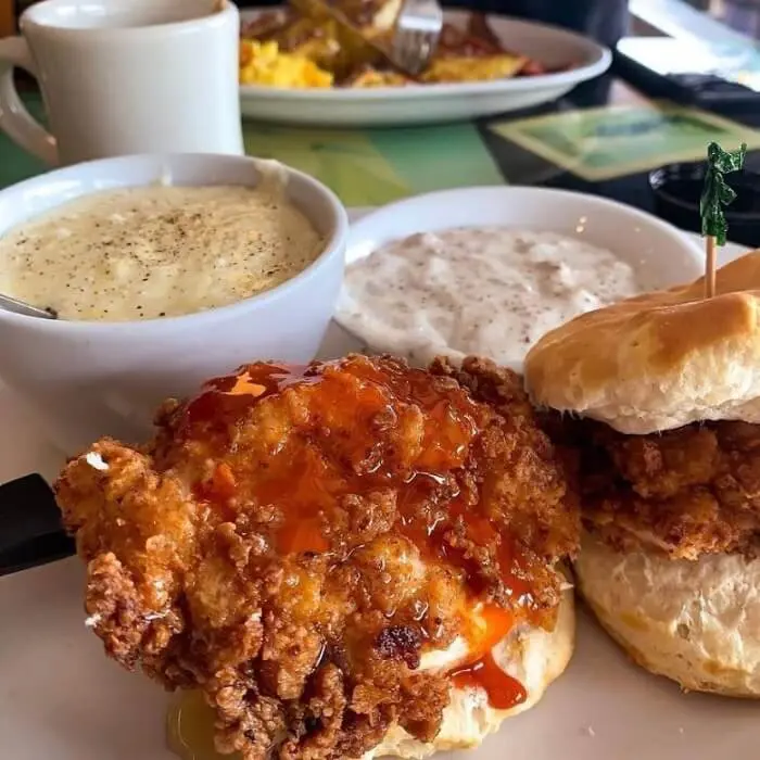 Chicken and biscuit